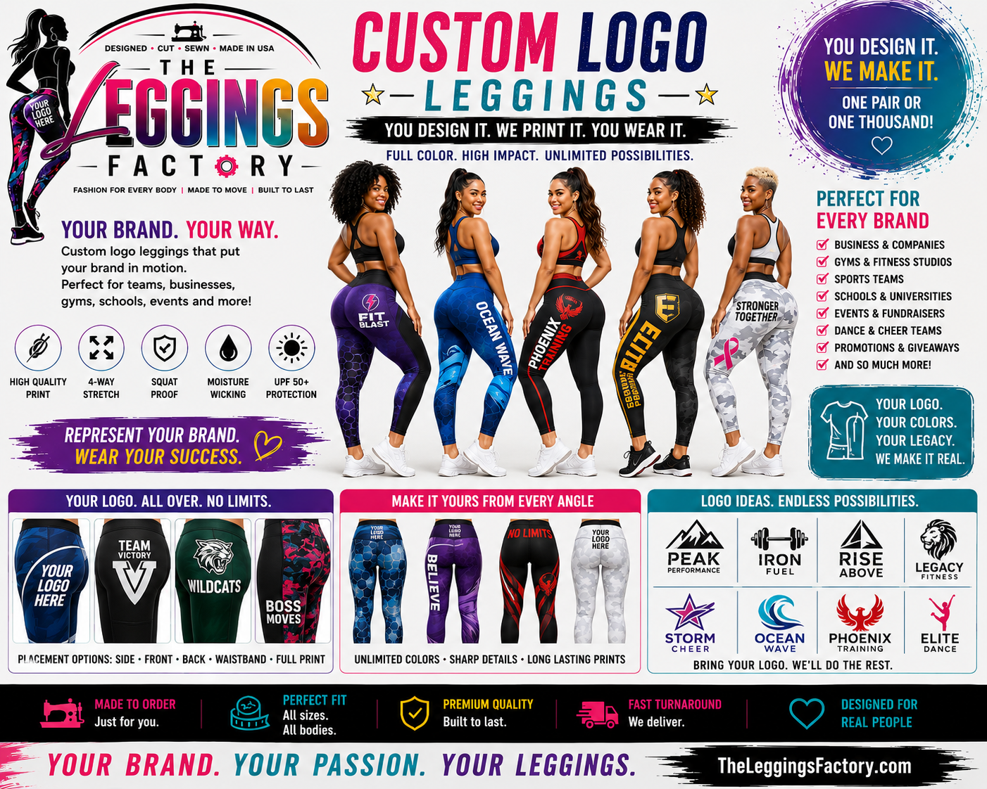 Custom logo leggings