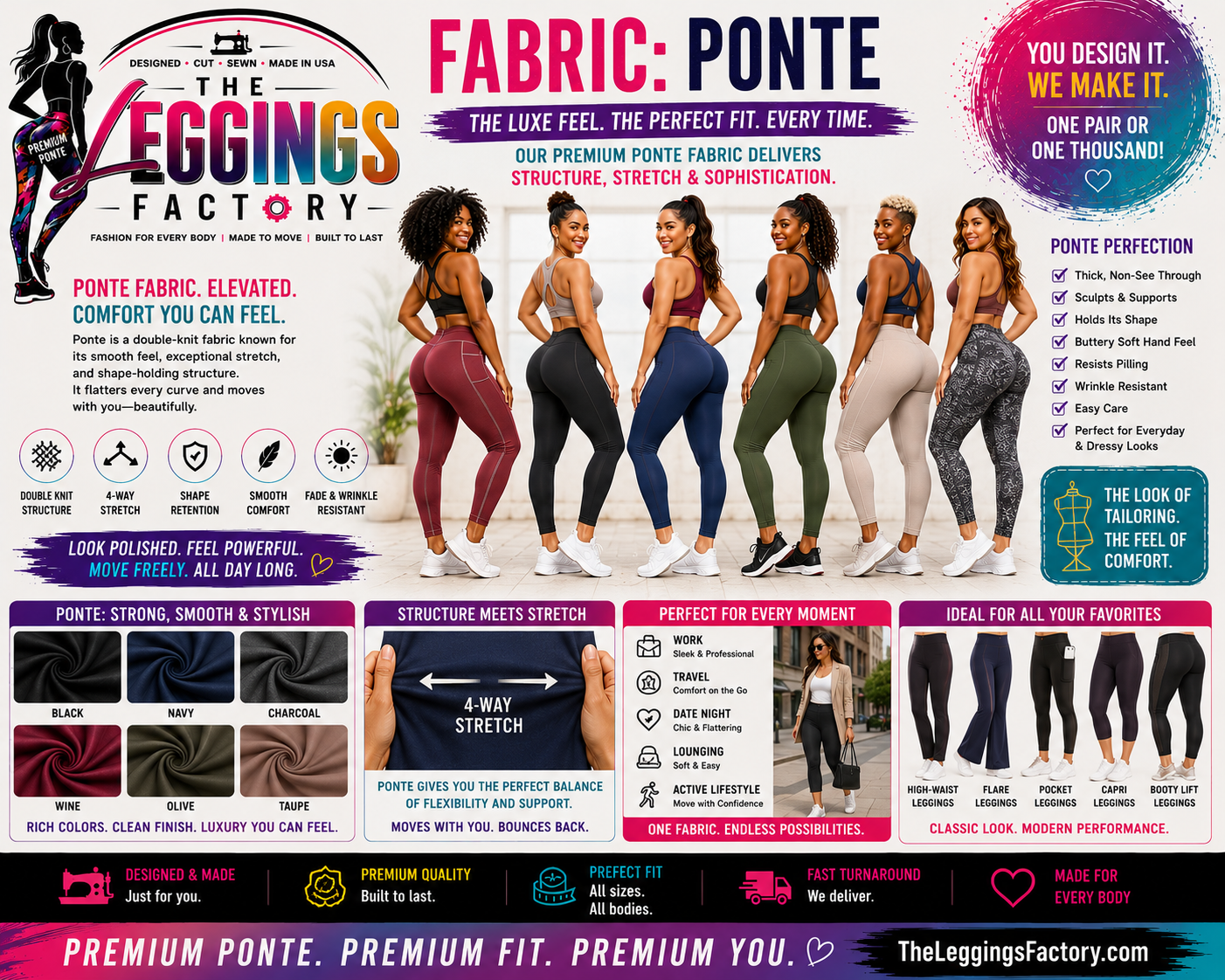 Ponte fabric