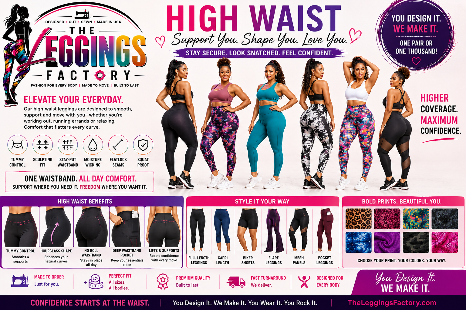 High waist leggings