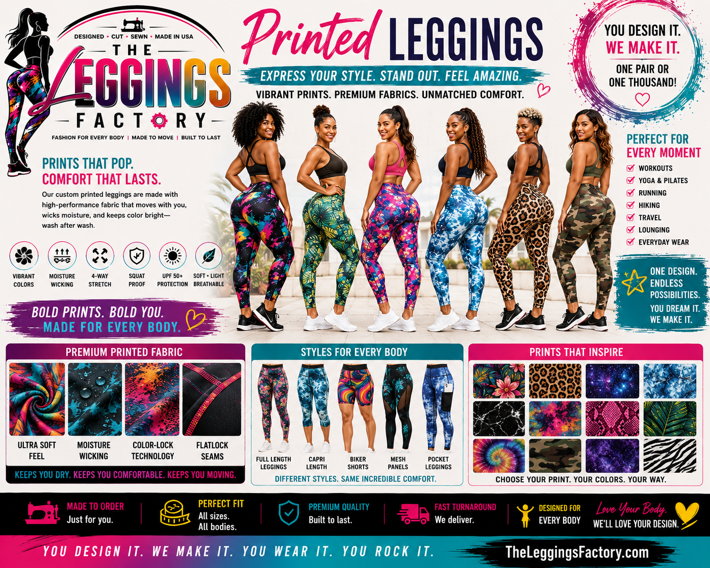 Custom printed leggings