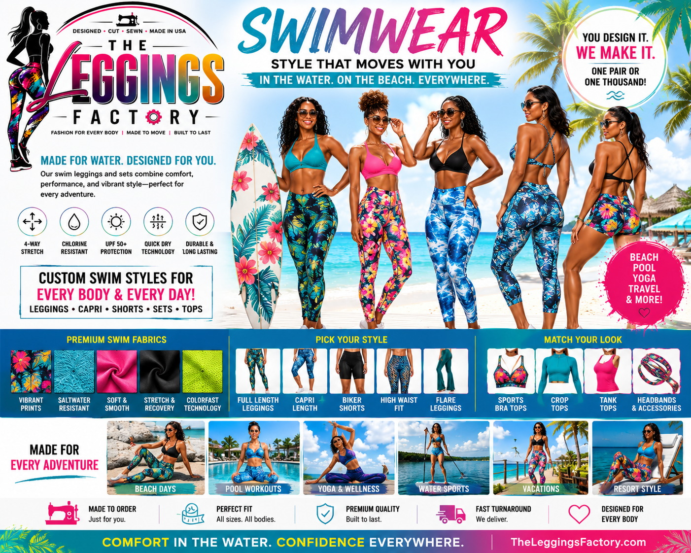 Swim leggings